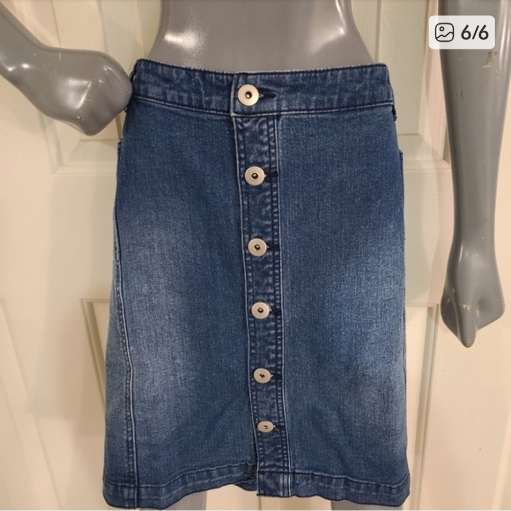 Style & Co. Short Denim Shirt        New With Tags Sz 18